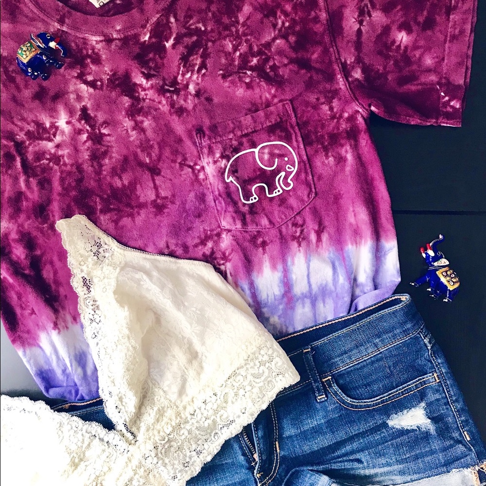 Tie Dye Ombré Ivory Ella T-Shirt